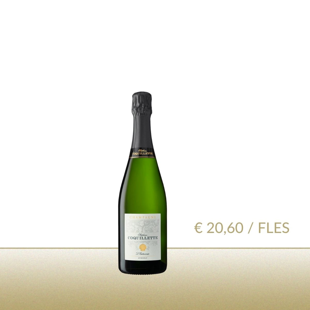 Champagne Stéphane Coquillette: L'Entrecoeur - 12 flessen 37,5 cl