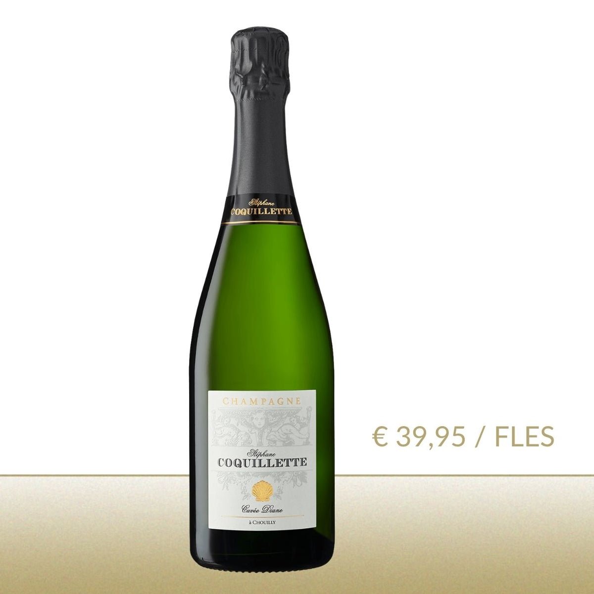 Champagne Stéphane Coquillette: Cuvée Diane - Blanc de Blancs - 6 flessen