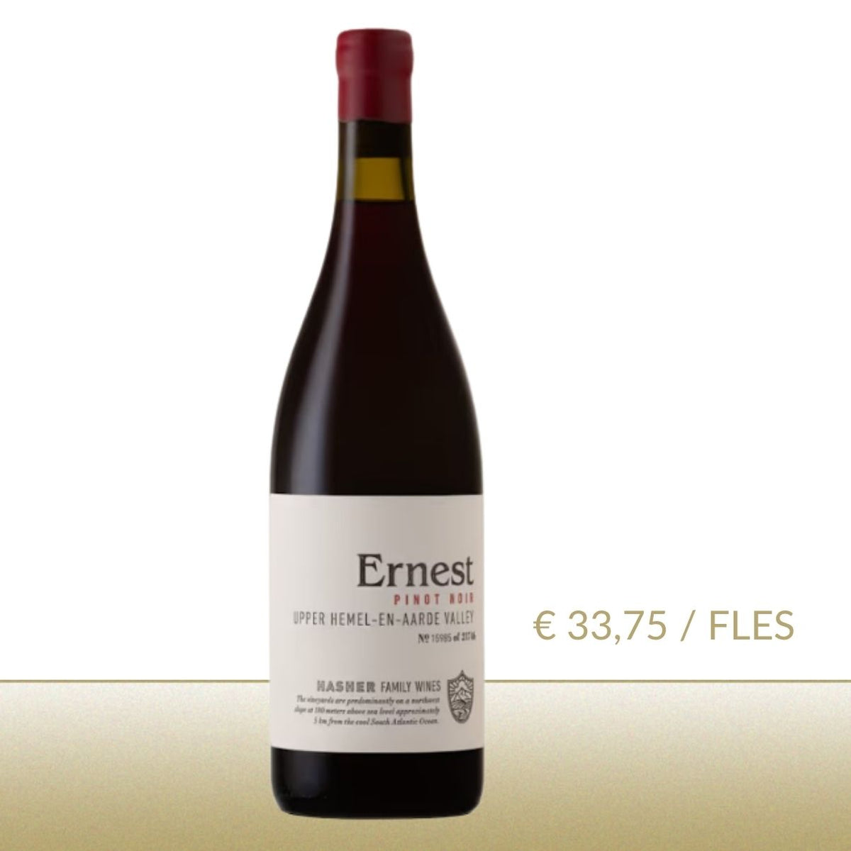 Ernest-Hasher Family Wines - Pinot Noir - Zuid-Afrika 2023 - 6 flessen