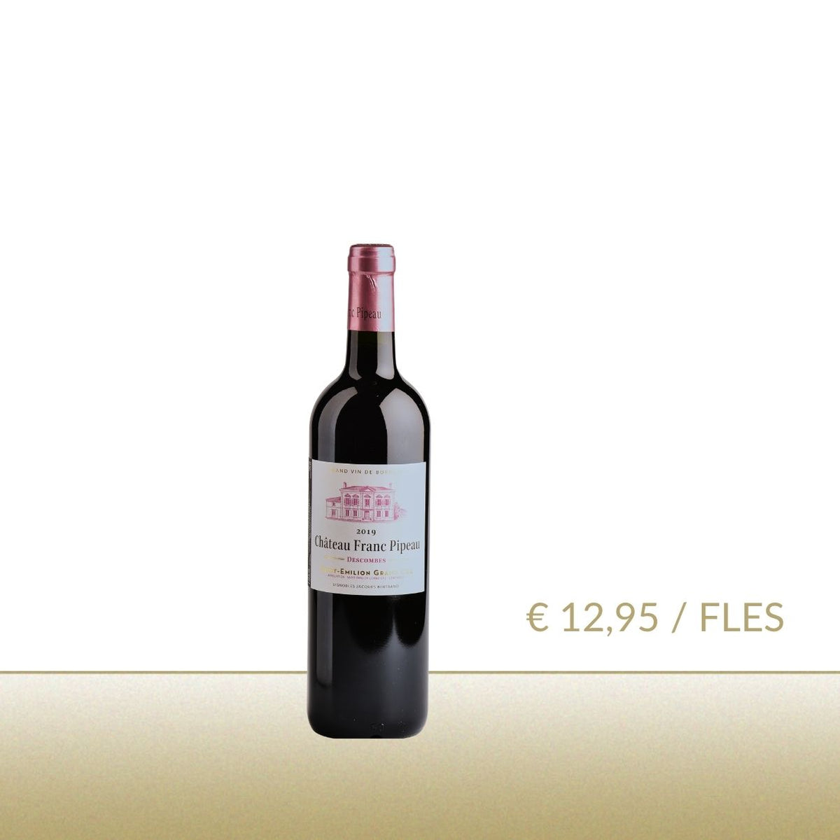 Château Franc Pipeau - Saint-Emilion Grand Cru AOP - 2023 - 12 flessen 37,5 cl