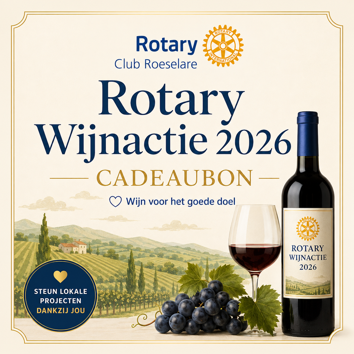 Rotary Wijnactie 2026 Geschenkbon