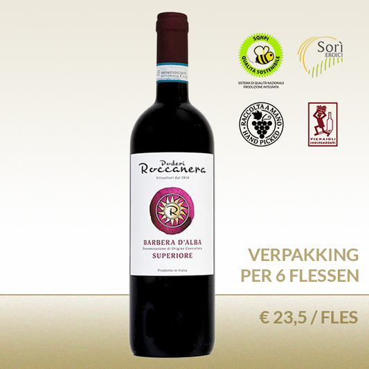 Poderi Roccanera - Barbera d'Alba DOC  Superore- 2021 - 12 flessen